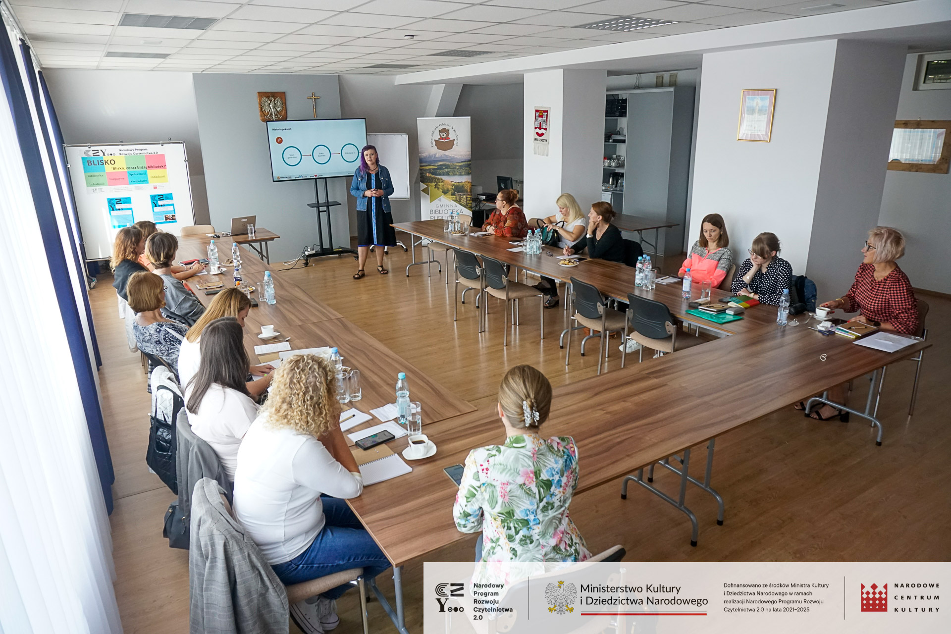 Szkolenie w ramach projektu BLISKO – Biblioteka | Lokalność | Inicjatywy | Społeczność | Kooperacja | Oddolność