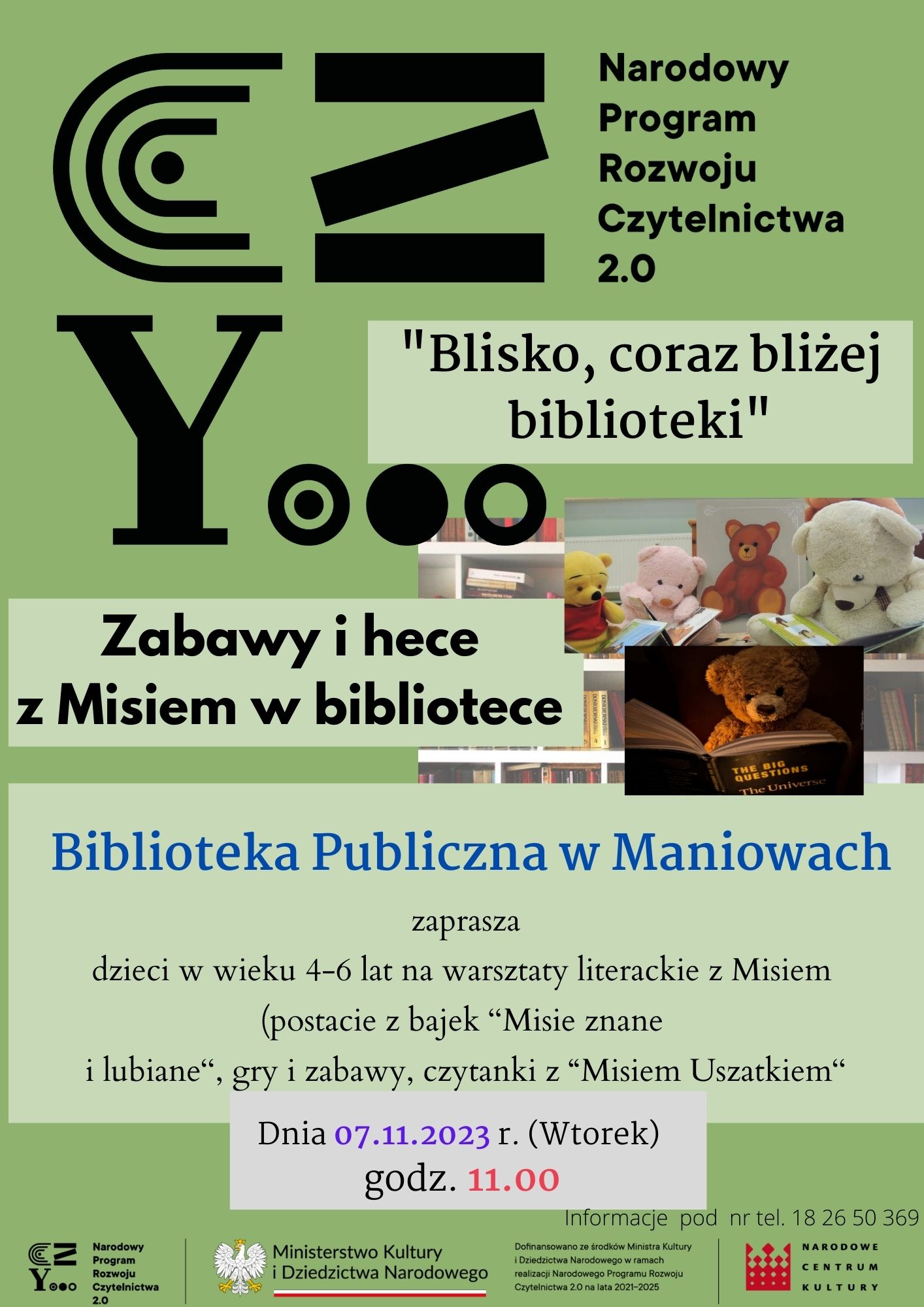 Biblioteka w Maniowach zaprasza na warsztaty 