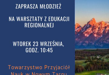 Warsztaty z edukacji regionalnej dla młodzieży