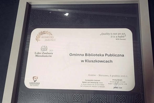 Ogólnopolski Konkurs i Program Jakości „Lider Zaufania Mieszkańców”