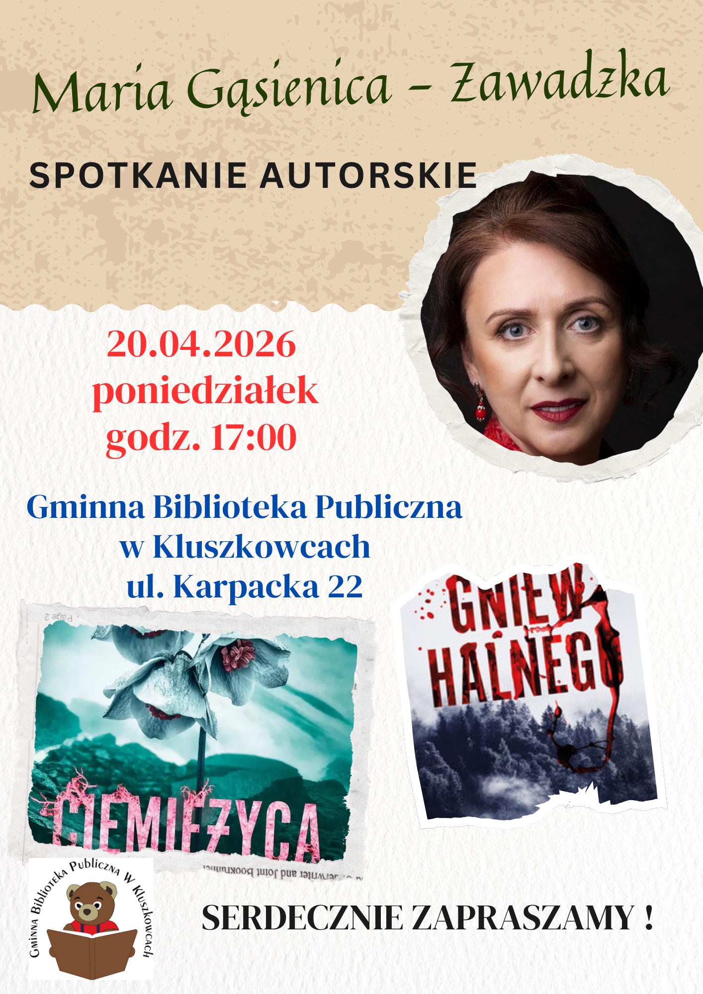 Zapraszamy na spotkanie autorskie!