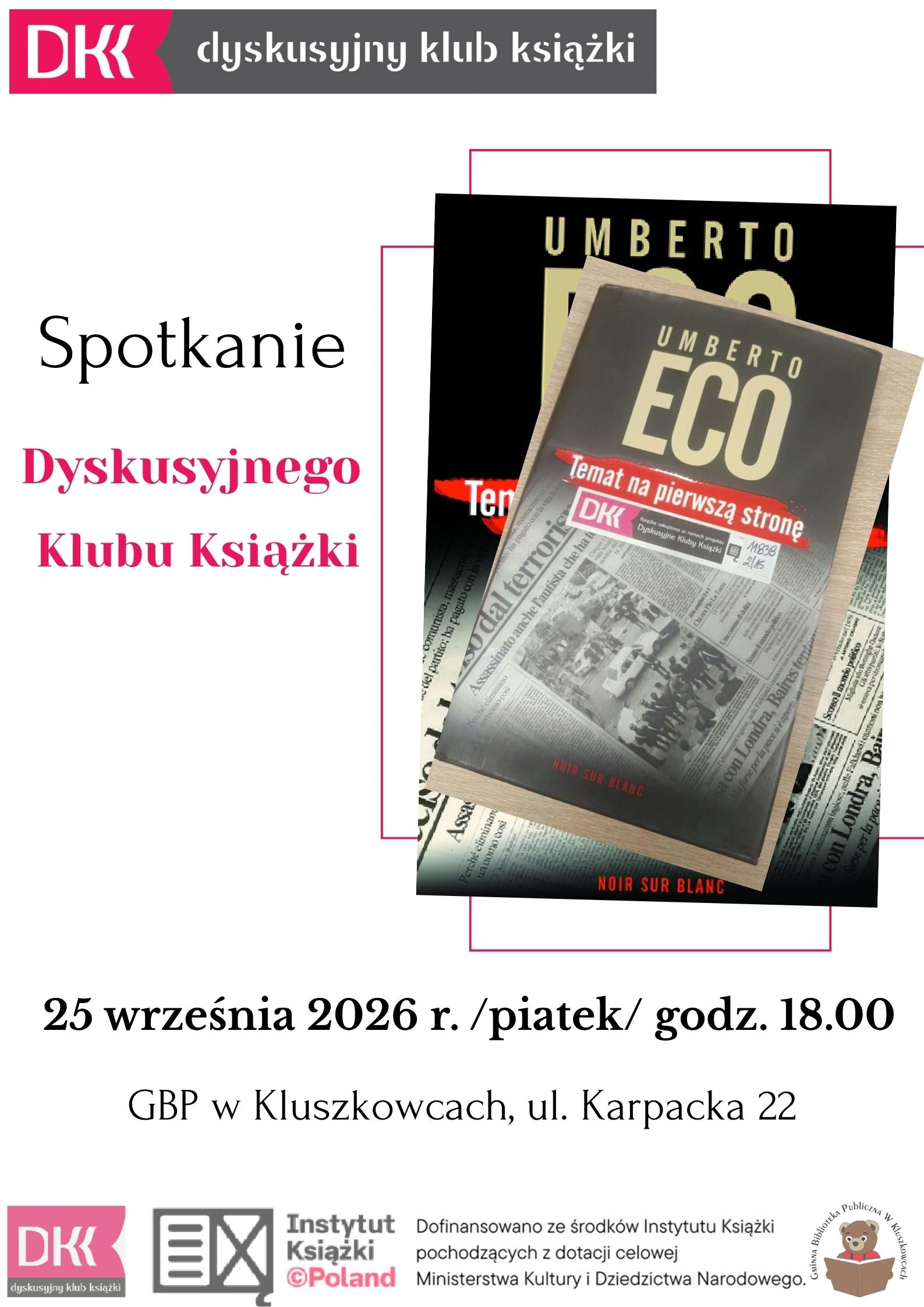 Zapraszamy na Wrześniowe DKK