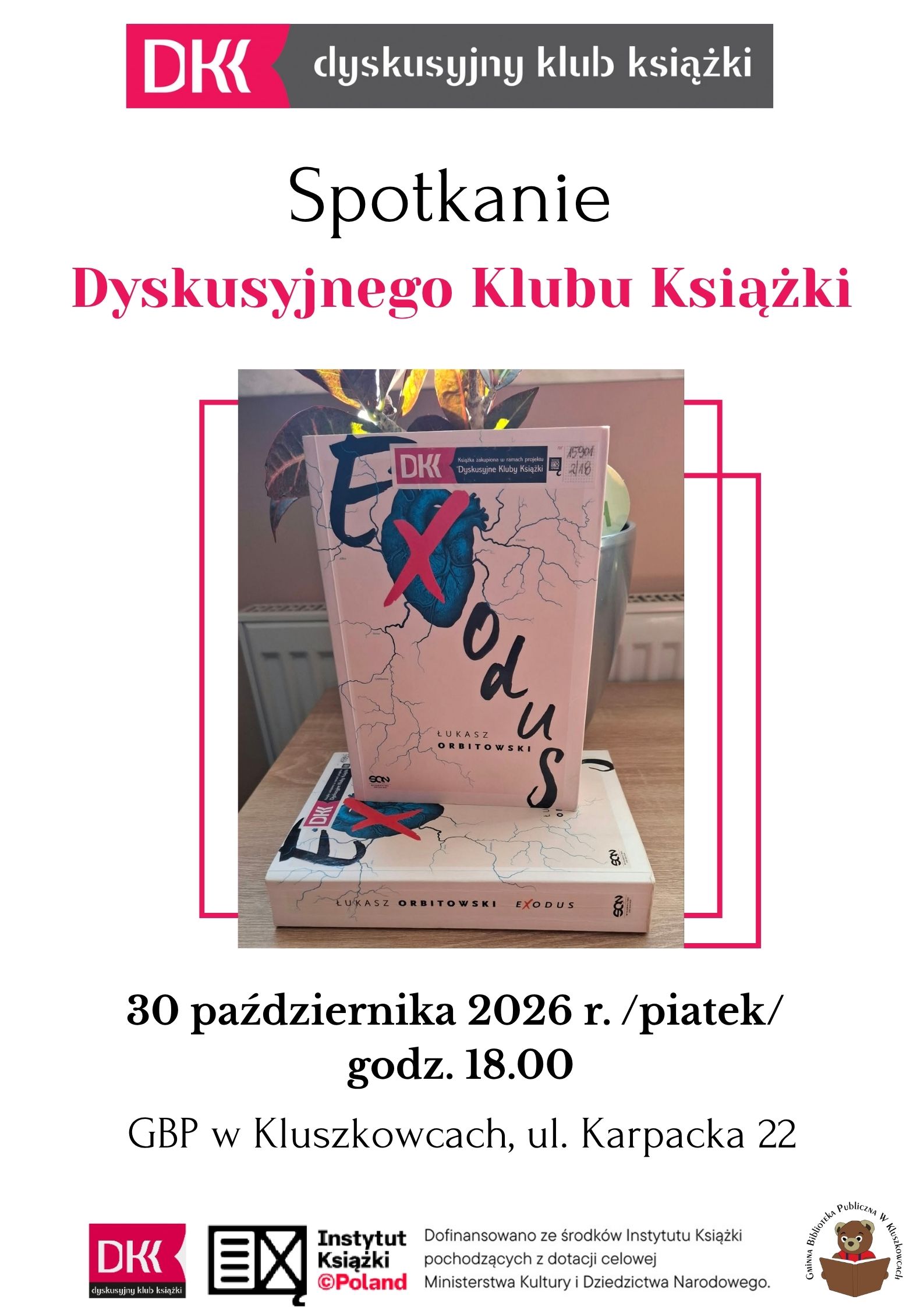 Październikowe spotkanie Dyskusyjnego Klubu Książki.