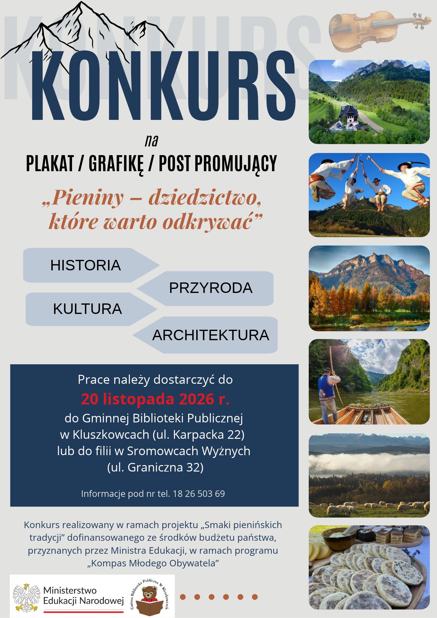 Konkurs promujący dziedzictwo Pienin